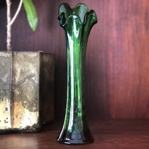 Vintage Green Swung Vase